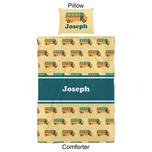 School Bus Comforter Set - Twin XL - Approval