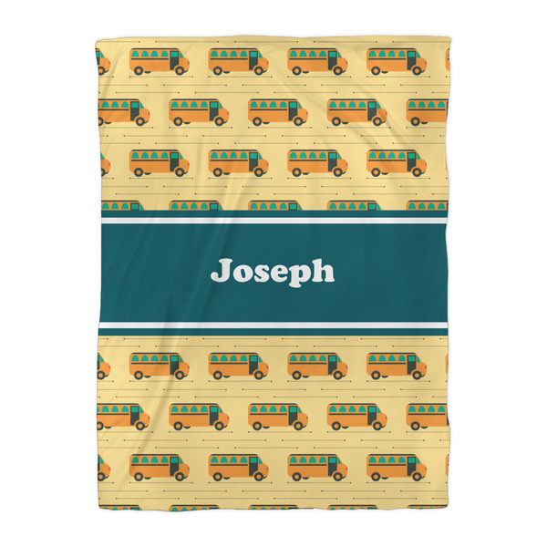 School Bus Comforter - Twin XL - Front