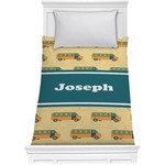 School Bus Comforter - Twin (Personalized)