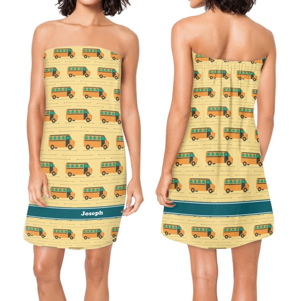 School Bus Custom Bath Wrap - Front & Back View