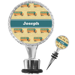 School Bus Wine Bottle Stopper (Personalized)