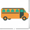 School Bus Custom Shape Iron On Patches - L - APPROVAL