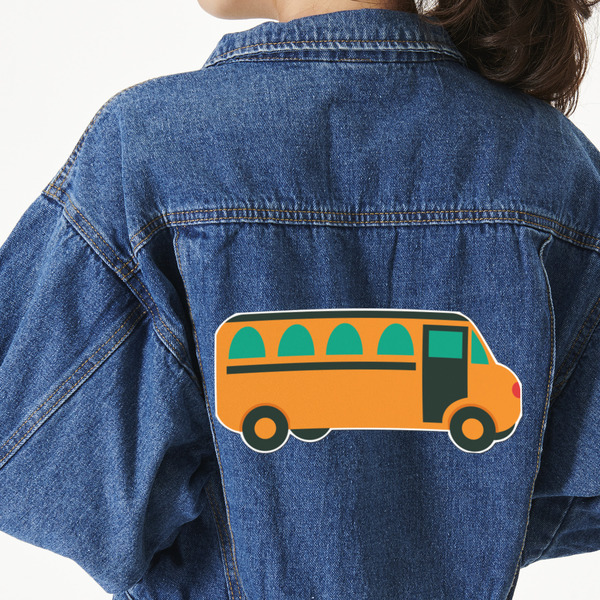 Custom School Bus Twill Iron On Patch - Custom Shape - 3XL