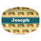 School Bus Plastic Platter - Microwave & Oven Safe Composite Polymer (Personalized)