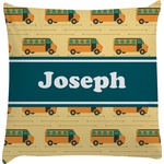 School Bus Decorative Pillow Case (Personalized)