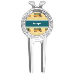 School Bus Golf Divot Tool & Ball Marker (Personalized)