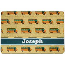 School Bus Dog Food Mat w/ Name or Text