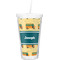 School Bus Double Wall Tumbler with Straw (Personalized)