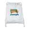 School Bus Drawstring Backpack - Sweatshirt Fleece (Personalized)