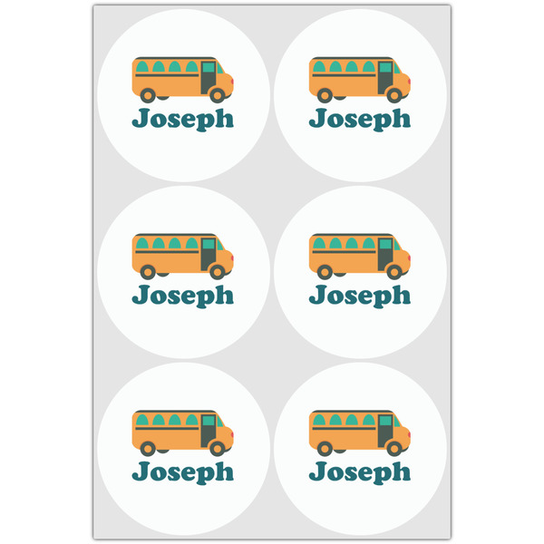 School Bus Drink Topper - Large - Set of 6