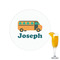 School Bus Printed Drink Topper - 2.15" (Personalized)