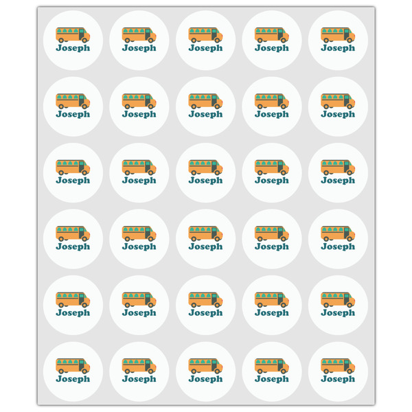 School Bus Drink Topper - XSmall - Set of 30