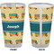 School Bus Pint Glass - Full Color - Front & Back Views