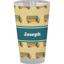 School Bus Pint Glass - Full Color (Personalized)
