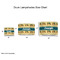 School Bus Drum Lampshades - Sizing Chart