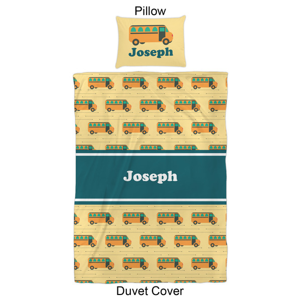 School Bus Duvet Cover Set - Twin XL - Approval