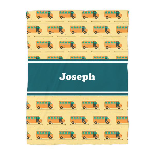 School Bus Duvet Cover - Twin - Front