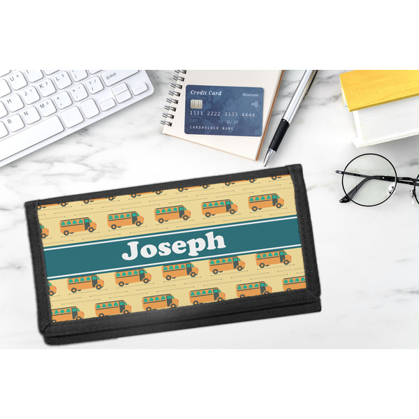 School Bus DyeTrans Checkbook Cover - LIFESTYLE