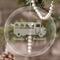 School Bus Engraved Glass Ornament (Personalized)