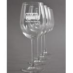 School Bus Wine Glasses (Set of 4) (Personalized)