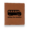 School Bus Leather Binder - 1" - Rawhide (Personalized)