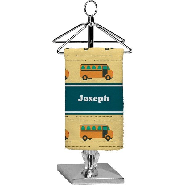 Custom School Bus Finger Tip Towel - Full Print (Personalized)