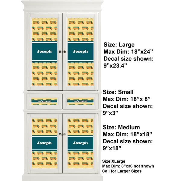 School Bus Full Cabinet (Show Sizes)
