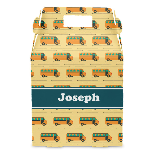 School Bus Gable Favor Box - Front