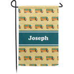 School Bus Garden Flag (Personalized)