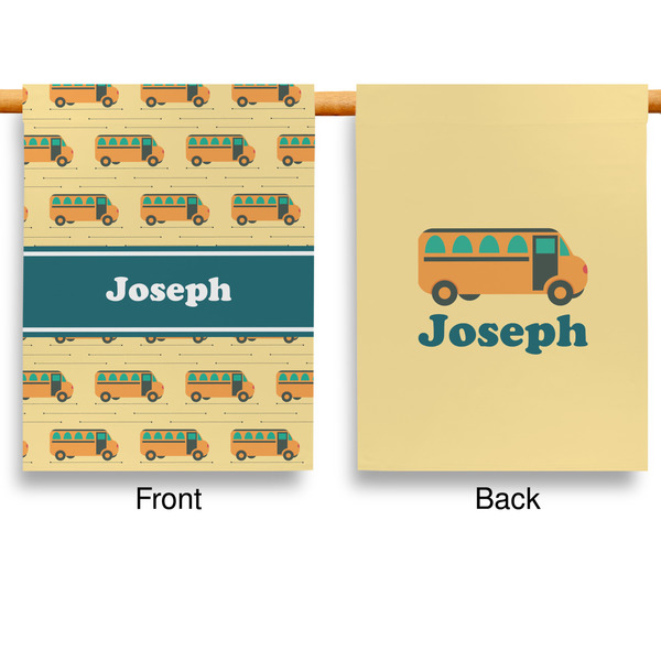 School Bus Garden Flags - Large - Double Sided - APPROVAL
