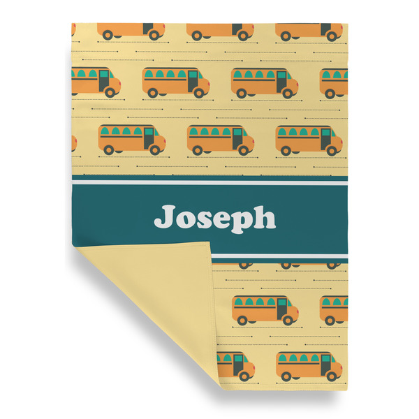 School Bus Garden Flags - Large - Double Sided - FRONT FOLDED