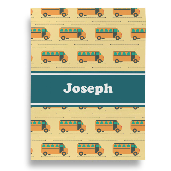 School Bus Garden Flags - Large - Double Sided - FRONT