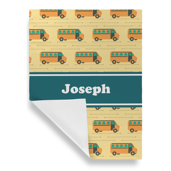 School Bus Garden Flags - Large - Single Sided - FRONT FOLDED