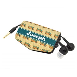 School Bus Genuine Leather Cord Wrap (Personalized)