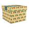 School Bus Gift Boxes with Lid - Canvas Wrapped - Large - Front/Main
