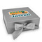 School Bus Gift Boxes with Magnetic Lid - Silver - Front