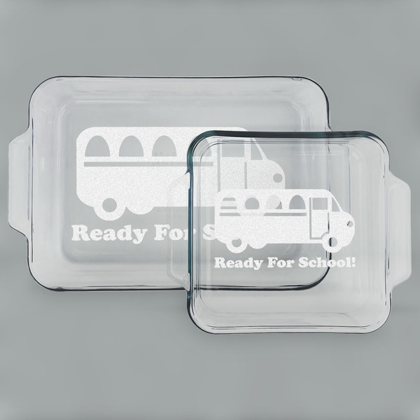 School Bus Glass Baking Dish Set - MAIN (set)