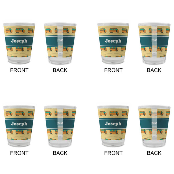 School Bus Glass Shot Glass - Standard - Set of 4 - APPROVAL