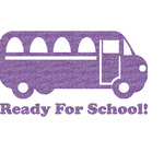 School Bus Glitter Sticker Decal - Custom Sized (Personalized)