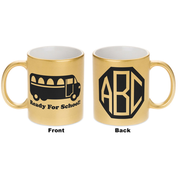School Bus Gold Mug - Apvl