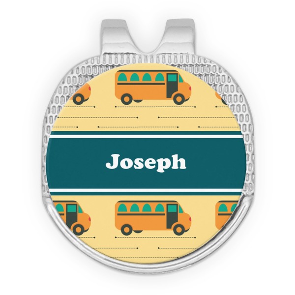 School Bus Golf Ball Hat Marker Hat Clip