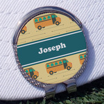 School Bus Golf Ball Marker - Hat Clip