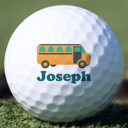 School Bus Golf Balls - Non-Branded - Set of 12 (Personalized)