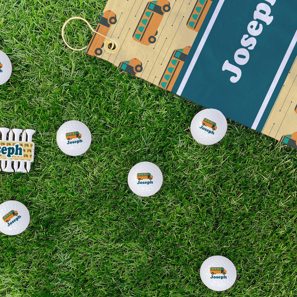 School Bus Golf Balls - Generic - Set of 12 - LIFESTYLE