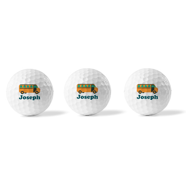School Bus Golf Balls - Generic - Set of 3 - APPROVAL