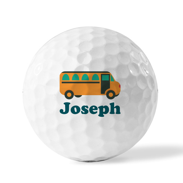 School Bus Golf Balls - Generic - Set of 3 - FRONT