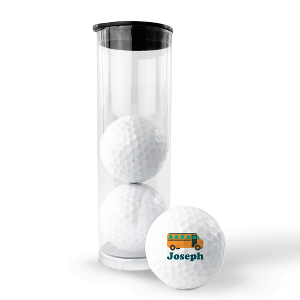 School Bus Golf Balls - Generic - Set of 3 - PACKAGING