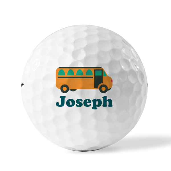 School Bus Golf Balls - Titleist - Set of 3 - FRONT