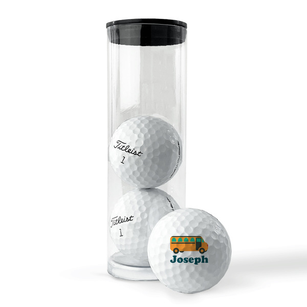 School Bus Golf Balls - Titleist - Set of 3 - PACKAGING