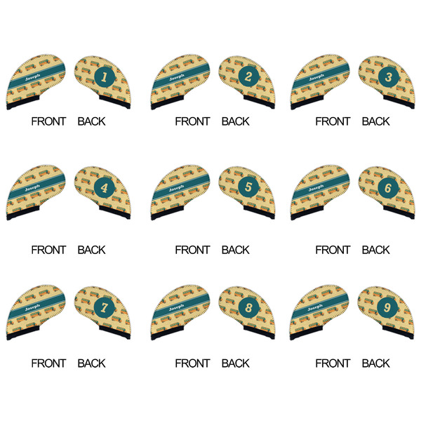 School Bus Golf Club Covers - APPROVAL (set of 9)